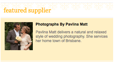 The Knot Featured Supplier 20120925