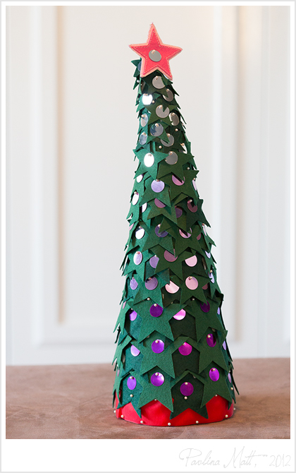 Homemade felty Christmas Tree